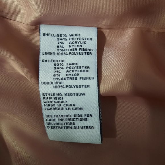 Kate Spade Womens Coat Size Small Gray Wool Blend - Picture 7 of 11